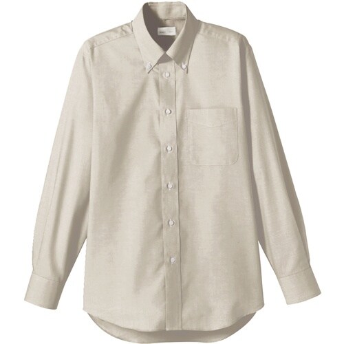 FACE MIX オックスフォード長袖シャツ ベー