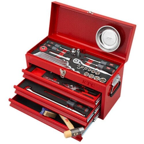 KTC 工具セット チェストタイプ 60点 レッド