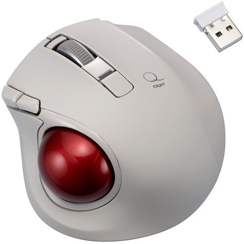 ナカバヤシ マウス 小型無線静音5ボタンレーザー式