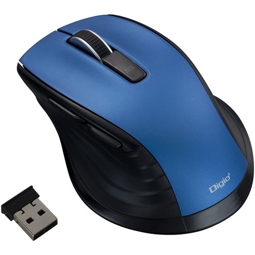 ナカバヤシ マウス 無線静音5ボタンBlueLED