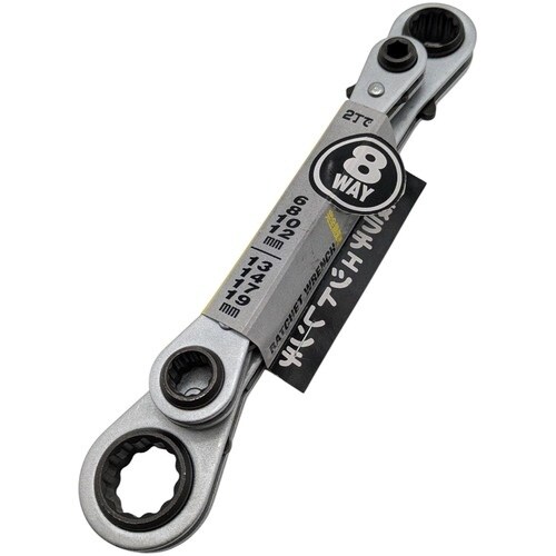 アイガーツール 板ラチェットレンチ 2丁で8WAY