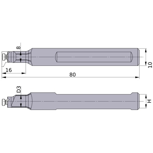 三菱 刃先交換式旋削工具 XBシリーズ ホルダー