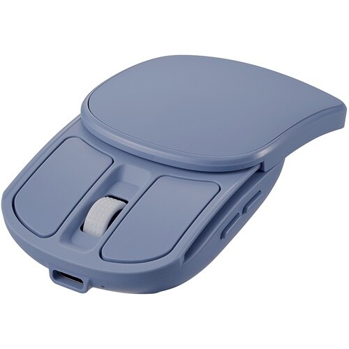 ナカバヤシ 無線充電スライド静音5ボタンBlueL