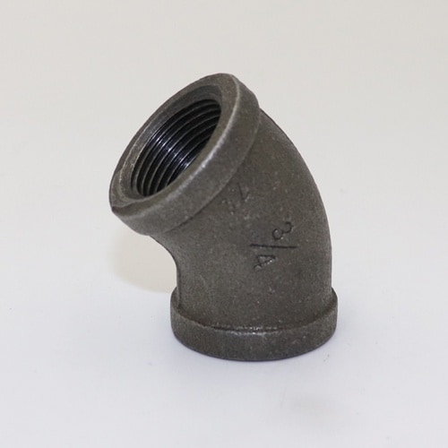 FLOBAL 45°エルボ 45BL−06−黒 3