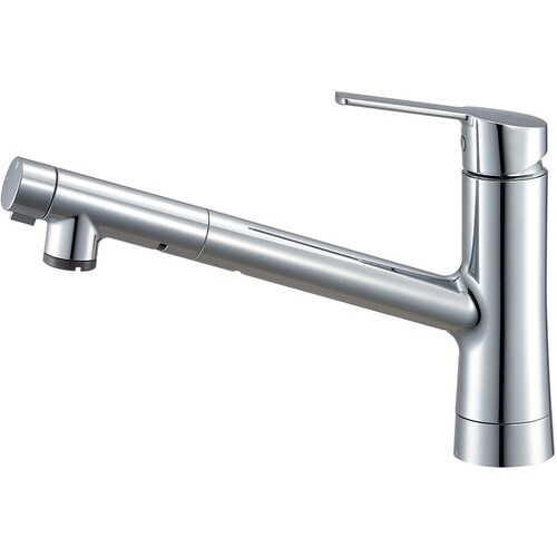 SANEI シングルワンホールスプレー混合栓 寒冷