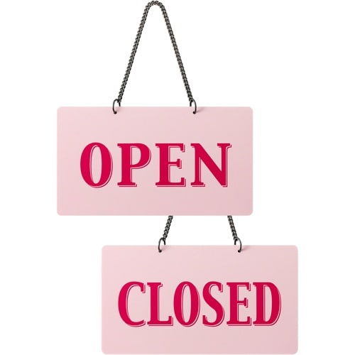 光 プレート カラフルOpen−Closed ピン