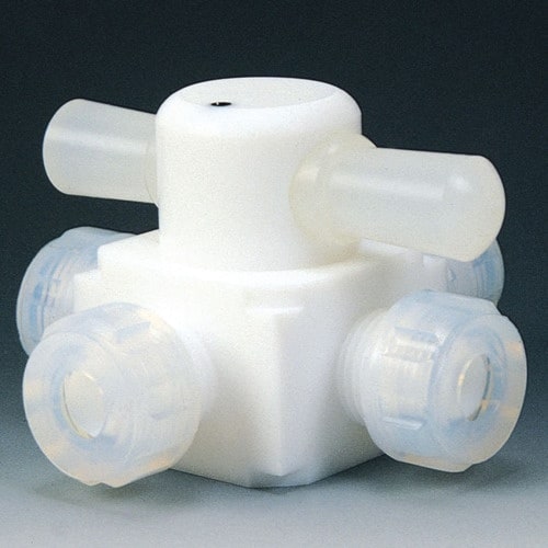 フロンケミカル フッ素樹脂(PTFE)四方バルブ圧