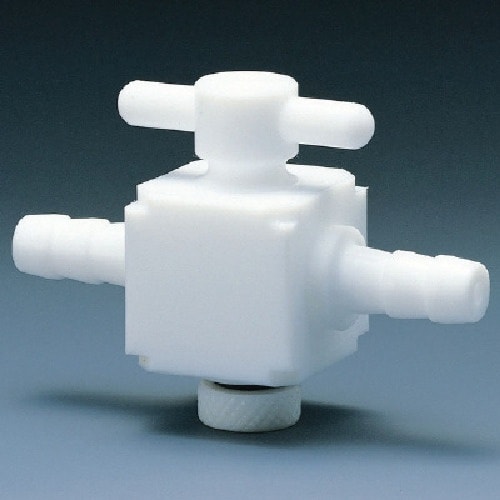 フロンケミカル フッ素樹脂(PTFE) 二方バルブ