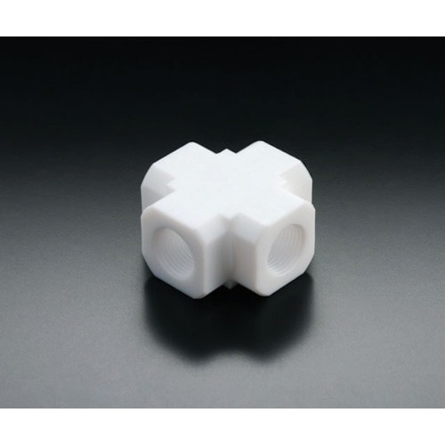 フロンケミカル フッ素樹脂(PTFE)十字ソケット