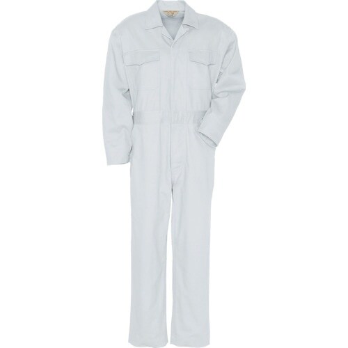 アイトス つなぎ作業服ボタン仕様白5L