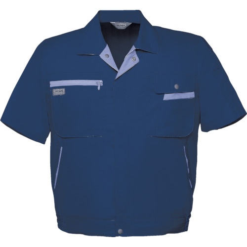 アイトス 帯電防止半袖ブルゾンネイビー3L