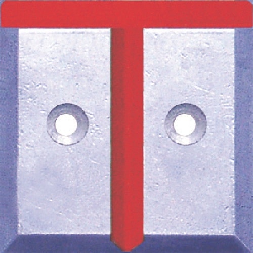 STS 境界用標示板(2穴・貼付用)SH−3 (1