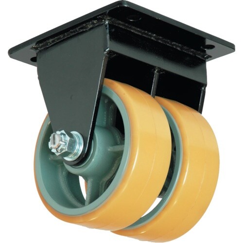 ヨドノ 鋳物超重荷重用双輪キャスター固定車ウレタン