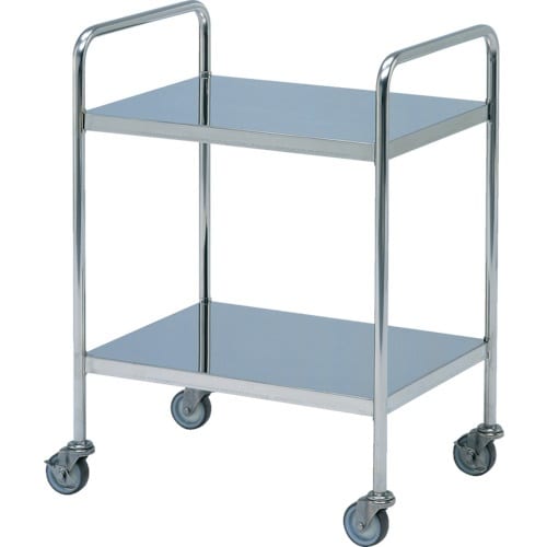 テックサス ステンレス両ハンドル式ミニテーブルワゴ