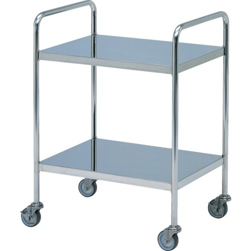 テックサス ステンレス両ハンドル式ミニテーブルワゴ