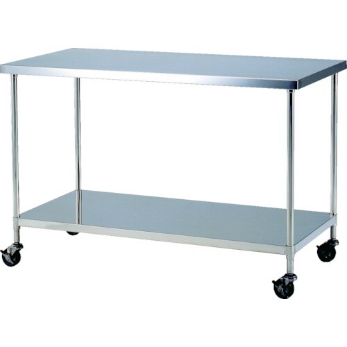 テックサス キャスター付ステンレス作業台 900x