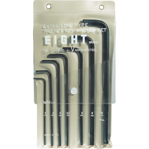 EIGHT 六角棒スパナ エキストラロング ビニー
