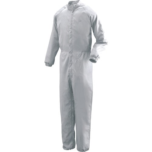 ミドリ安全 一般型クリーンウェア グレー SS