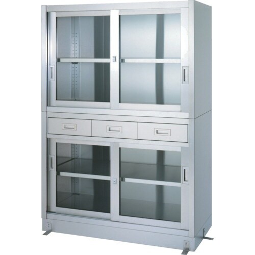 シンコー ステンレス保管庫 二段式ベース付 VDG