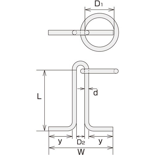 水本 ステンレス 係船環MR型 リング内径120m