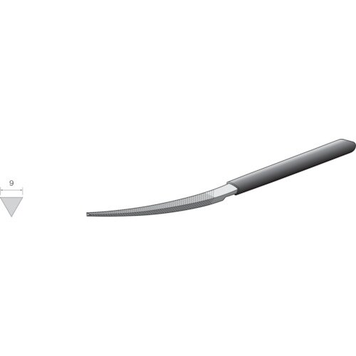 Minimo コテヤスリ 舟型 中目 三角