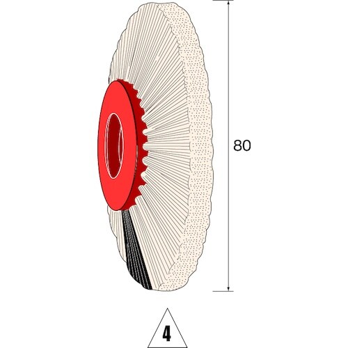 Minimo ブラシホイール プラスチックコア 豚