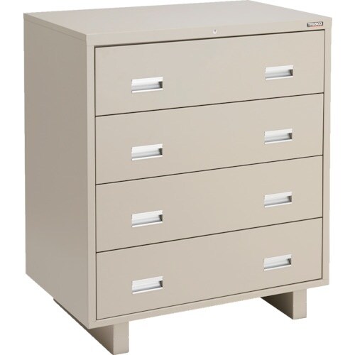 TRUSCO 中量棚収納用3ロックキャビネット W