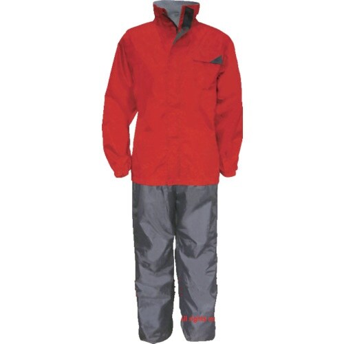 トオケミ ハイブリッドレインスーツ レッド3L