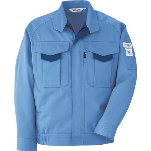 ミドリ安全 エコ帯電防止 ブルゾン ブルー LL