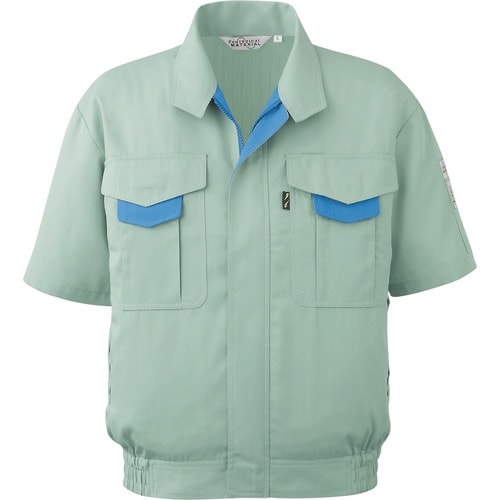 ミドリ安全 春夏 エコ帯電防止 半袖ブルゾン グリ