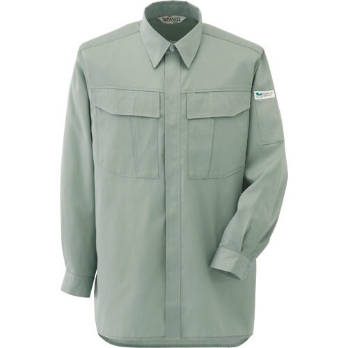 ミドリ安全 春夏 エコ帯電防止 長袖シャツ アース