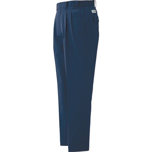 ミドリ安全 春夏 エコ帯電防止 スラックス ネイビ