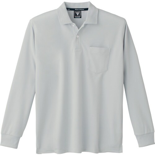 XEBEC 長袖ポロシャツ6035−22−S シル