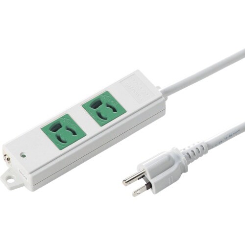 SANWA 工事物件電源管理タップ 抜け止めコンセ