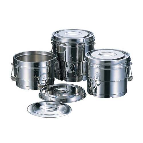 ステン目盛付二重食缶