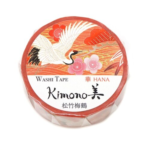 GR−1091 kimono美 松竹梅鶴