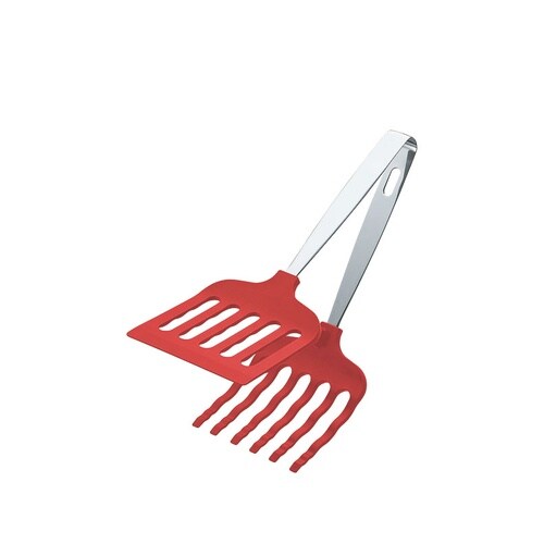 田辺 マルチグリル トング 中 レッド