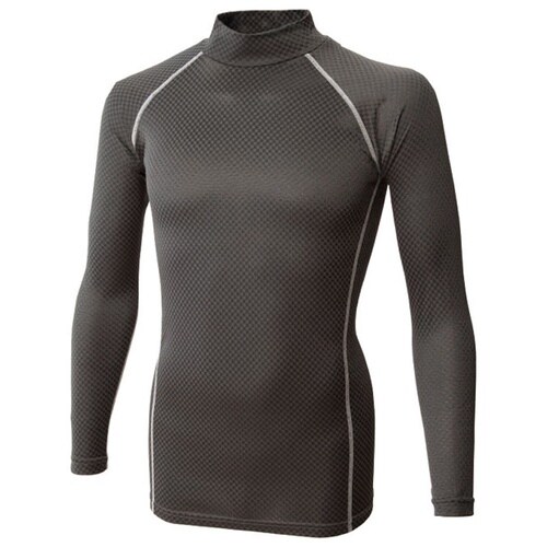 BTチェックハイネックシャツ ブラック M