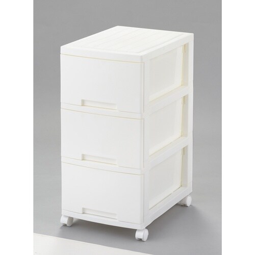 ニューライフスリム収納BOX3段ホワイト