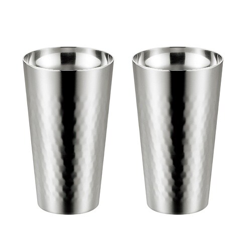 チタン二重タンブラー240ml 2P ミラー
