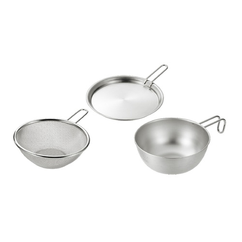 シェラカップ・ボウル18cmザル・トレー