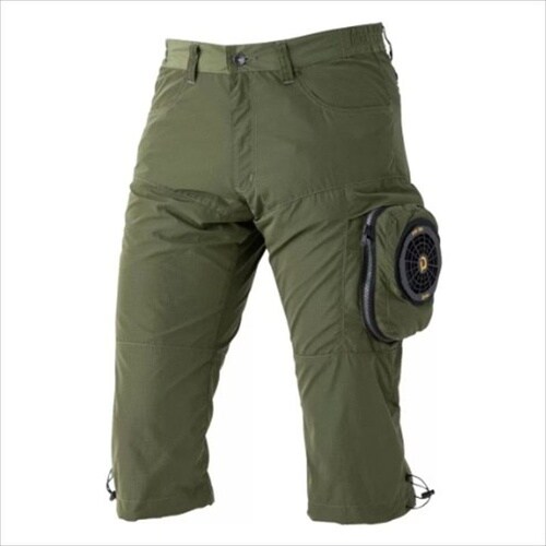 ハーフパンツ ドット オリーブ M