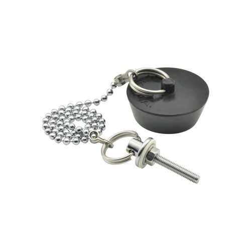 洗面器ゴム栓くさりつき