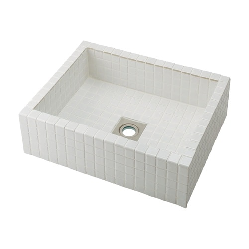 493−343−Wタイル貼り洗面器W