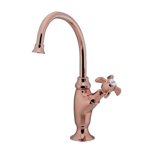 立形スワン水栓ブラウン