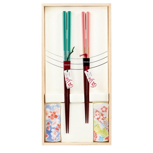 桐箱箸置付夫婦箸