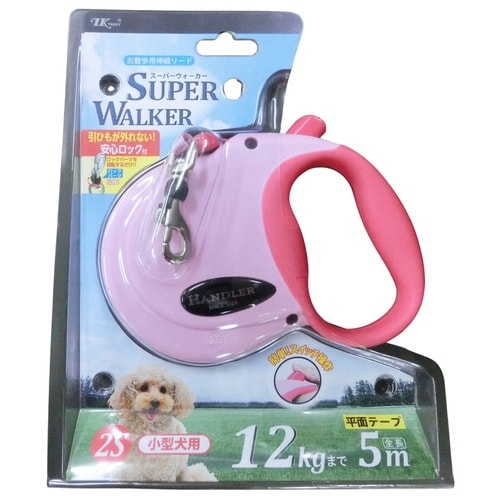 ハンドラー伸縮リードN.2S/ピンク