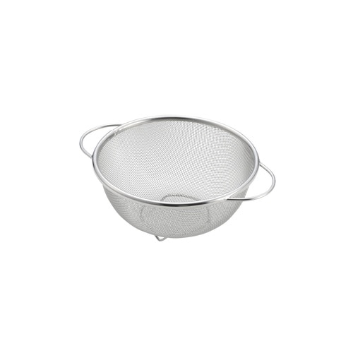 ステンレス両手付丸形ザル