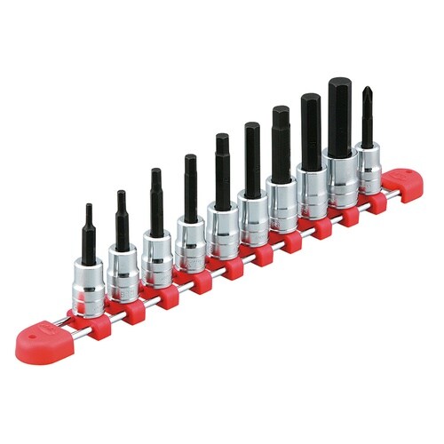10点 9.5SQ ヘキサゴンビットソケットセット