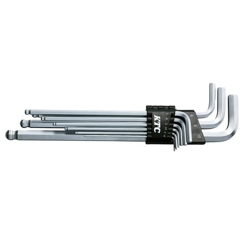 9本 ボールポイントL形ロング六角棒レンチセット